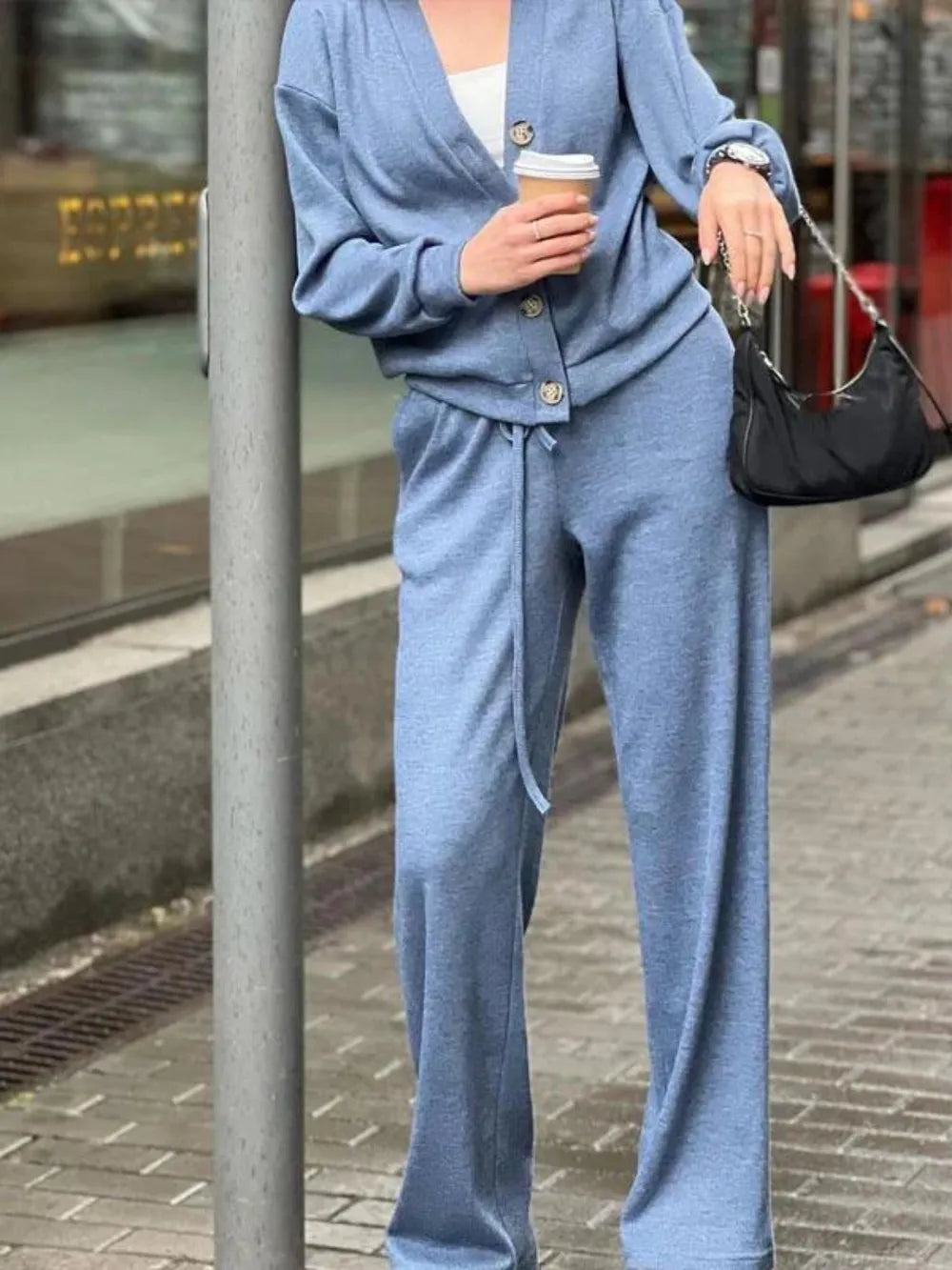 Ensemble cardigan et pantalon