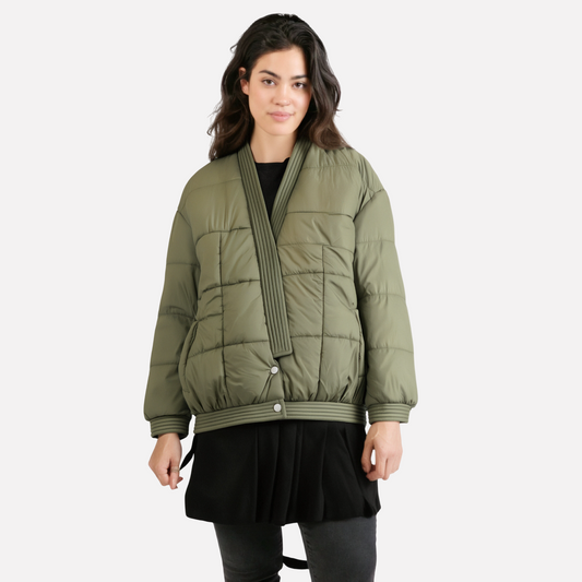 Veste coton kaki