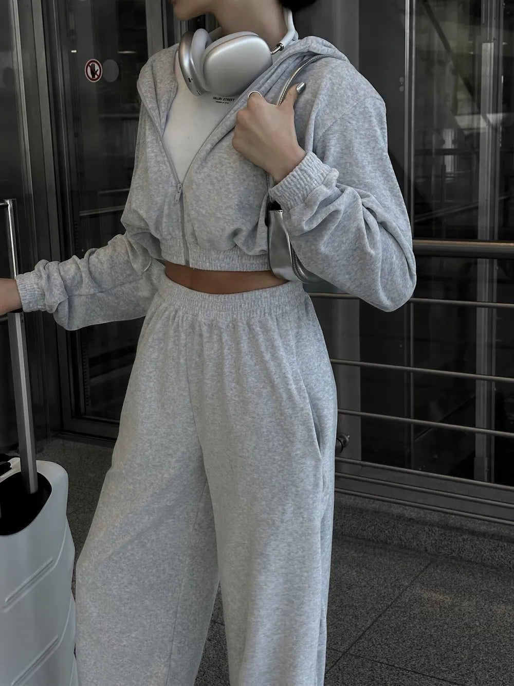 Ensemble sweat zippé et pantalon