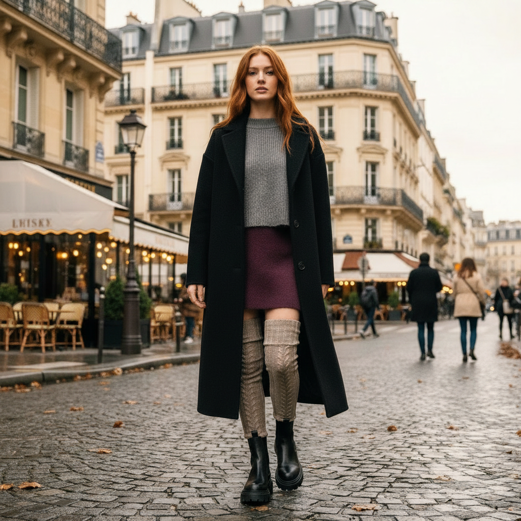 Look parisien avec manteau Milla